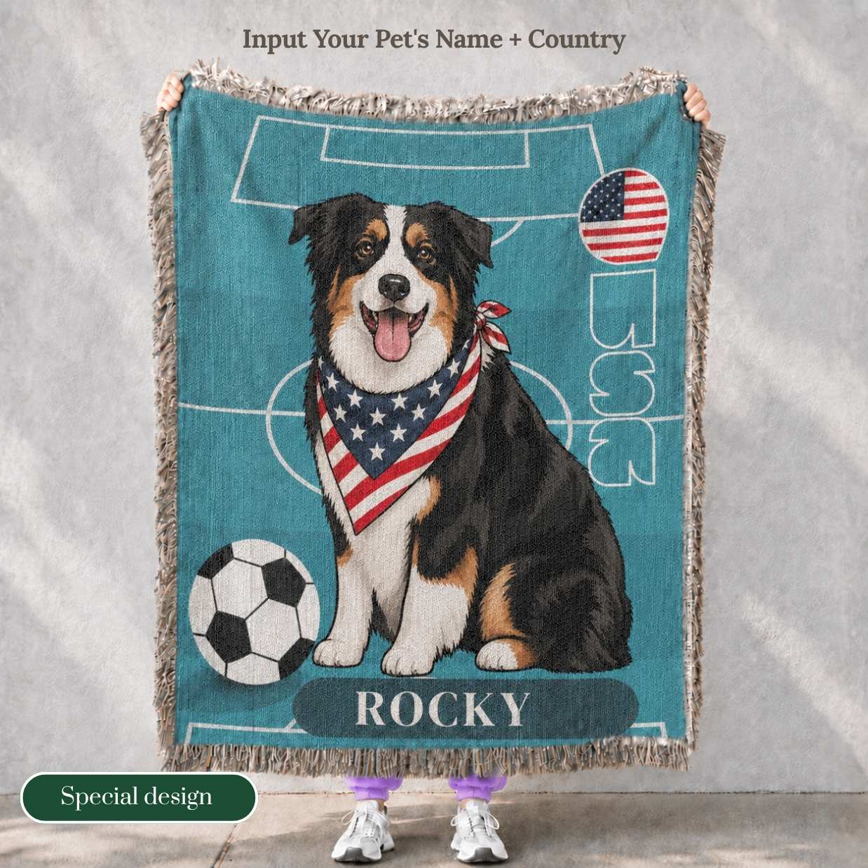 Custom Pet Woven Blanket