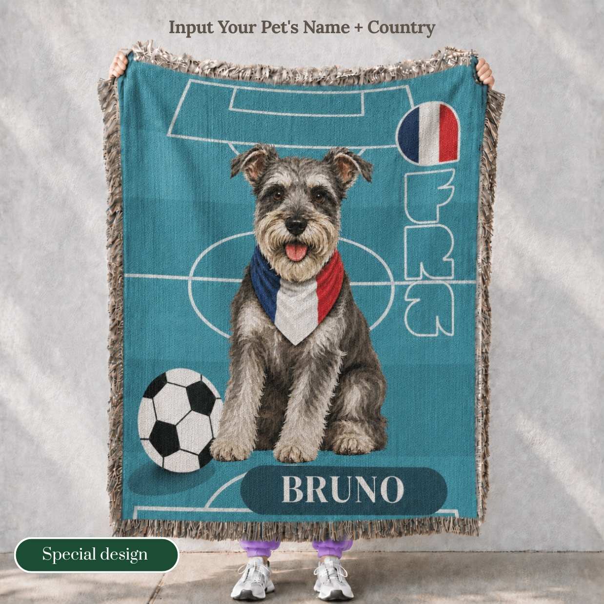 Custom Pet Woven Blanket
