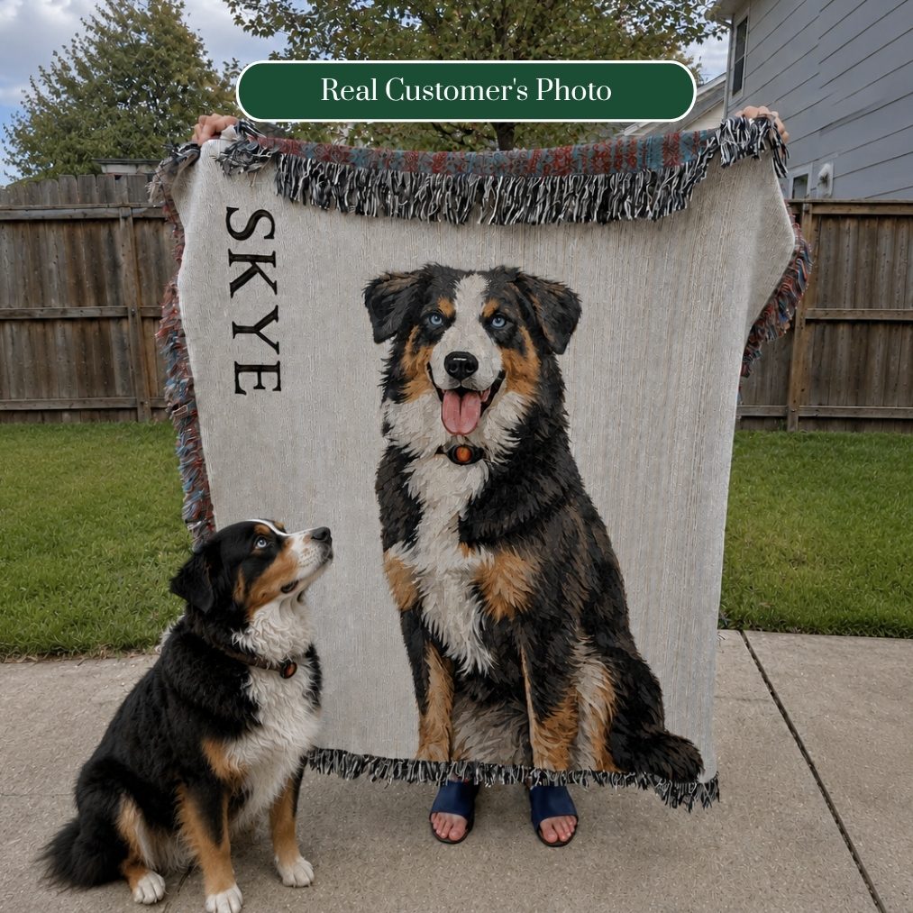 Custom Pet Woven Blanket