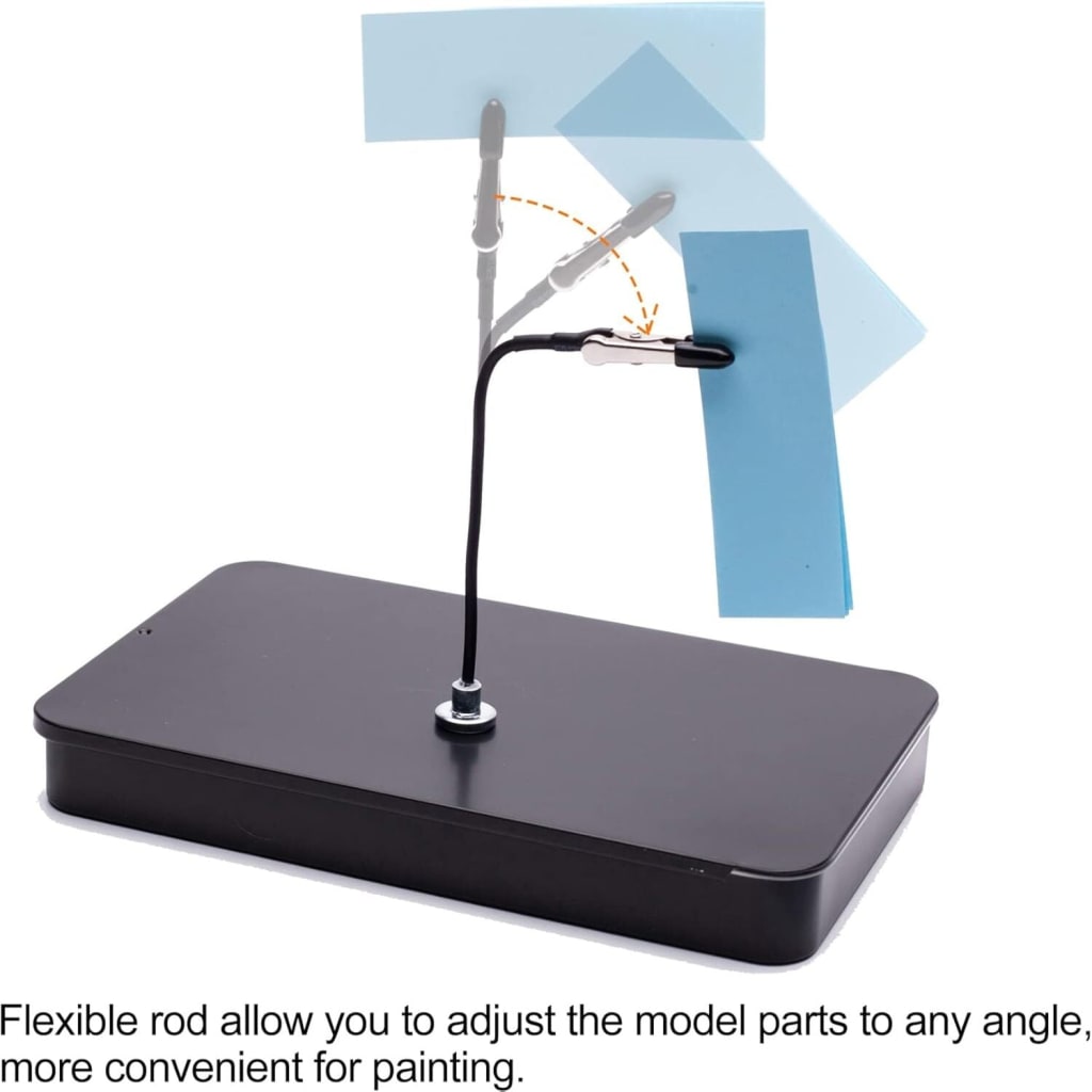 MagGrip Pro — Magnetic Model Painting Stand (12 Clips)