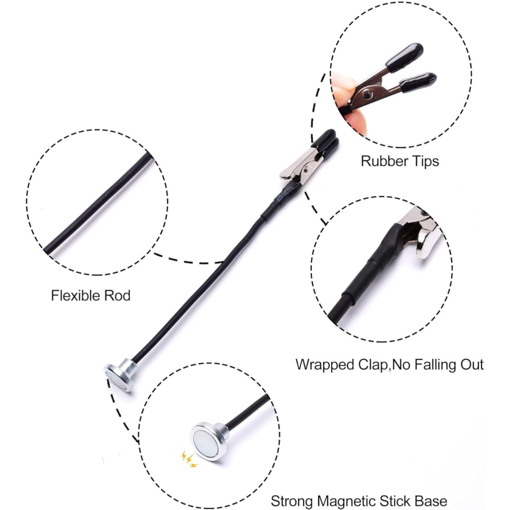 MagGrip Pro — Magnetic Model Painting Stand (12 Clips)